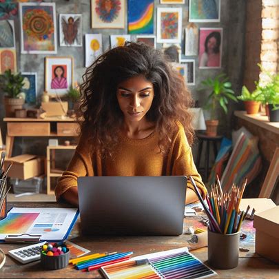 artist working with an ecommerce platform